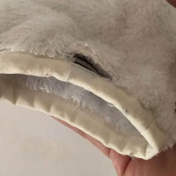 The north face Sherpa white zip up drawstring jacket - Picture 9 of 10